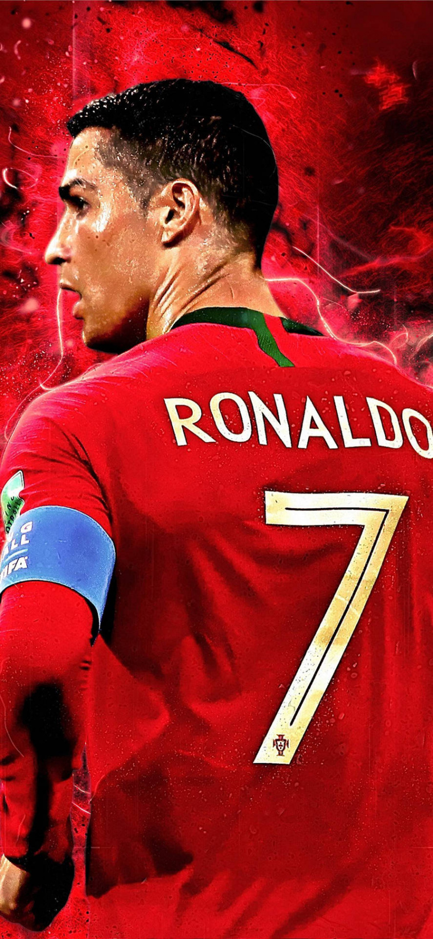 Downloaden Rotescr Cristiano Ronaldo Wallpaper Für Das Iphone