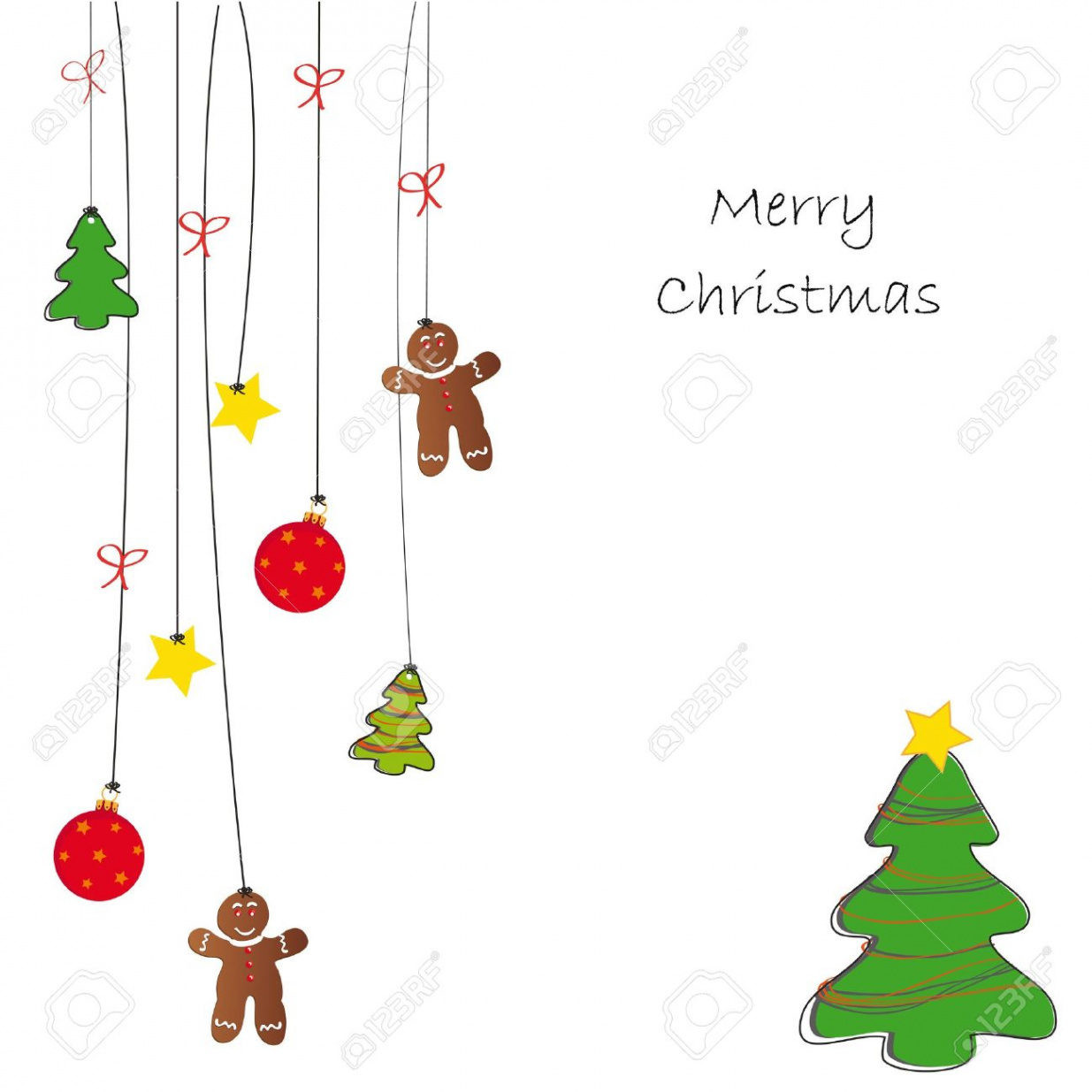 Drawing Background On Christmas Card Royalty Free SVG, Cliparts