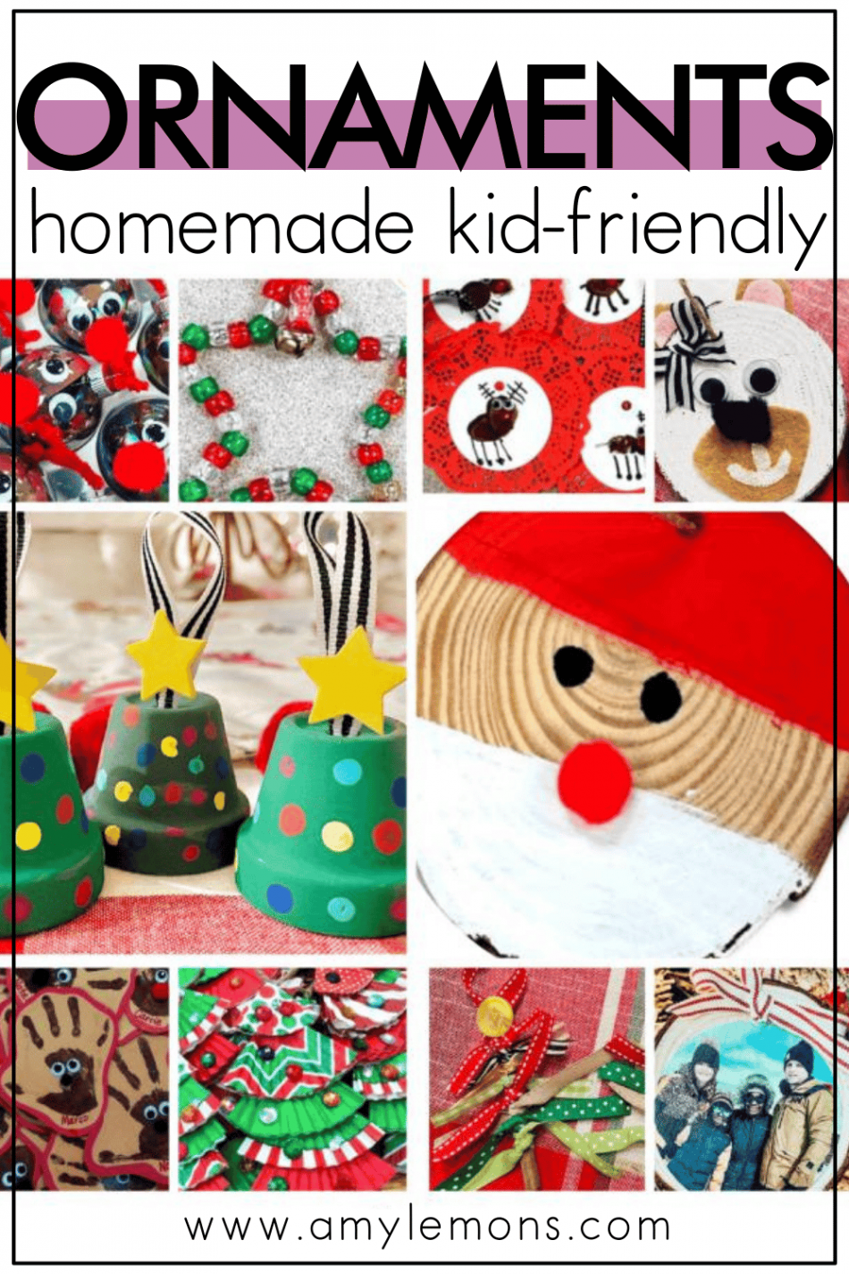 Easy Christmas Ornaments to Make with Kids - Amy Lemons