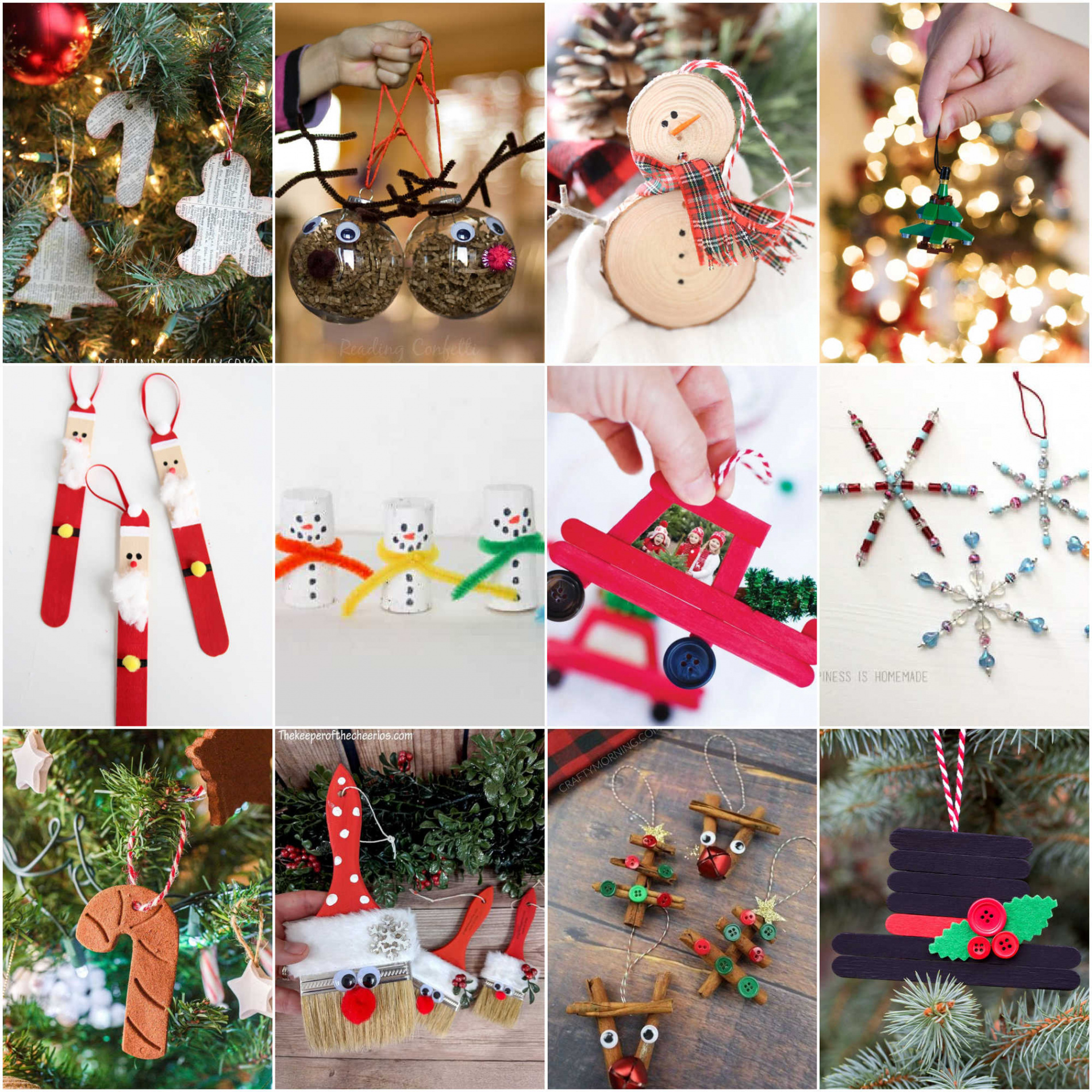 Easy DIY Christmas Ornaments for Kids - Play Party Plan
