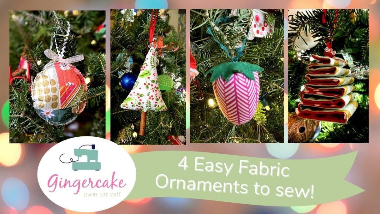 Easy Fabric Ornaments to Sew