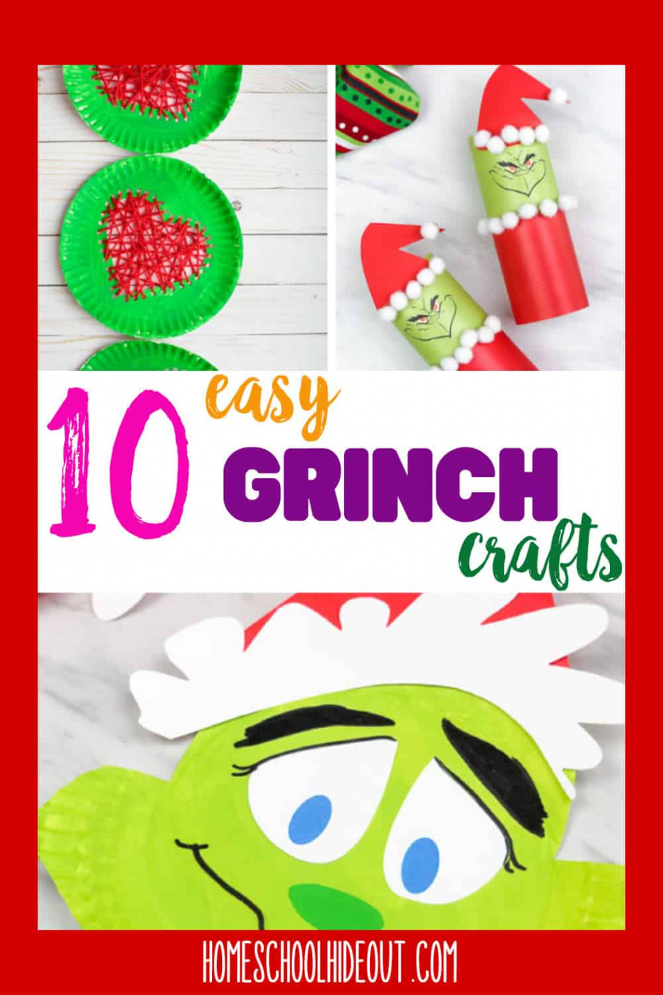 Easy Grinch Crafts - Homeschool Hideout