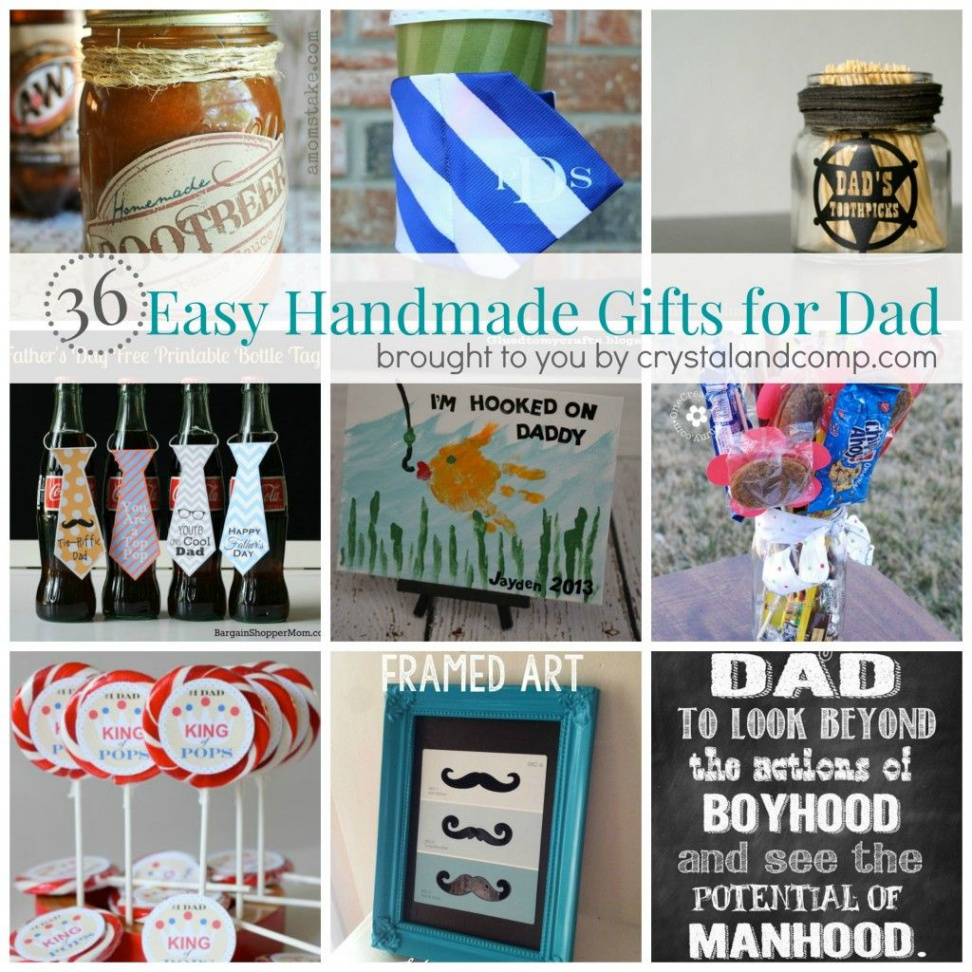 Easy Handmade Gift Ideas for Dad  Diy christmas gifts for dad