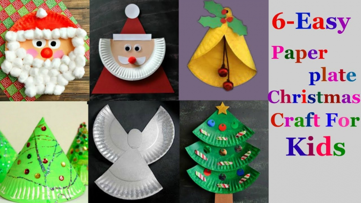 -Easy paper plate Christmas craft Ideas for kids ( part )