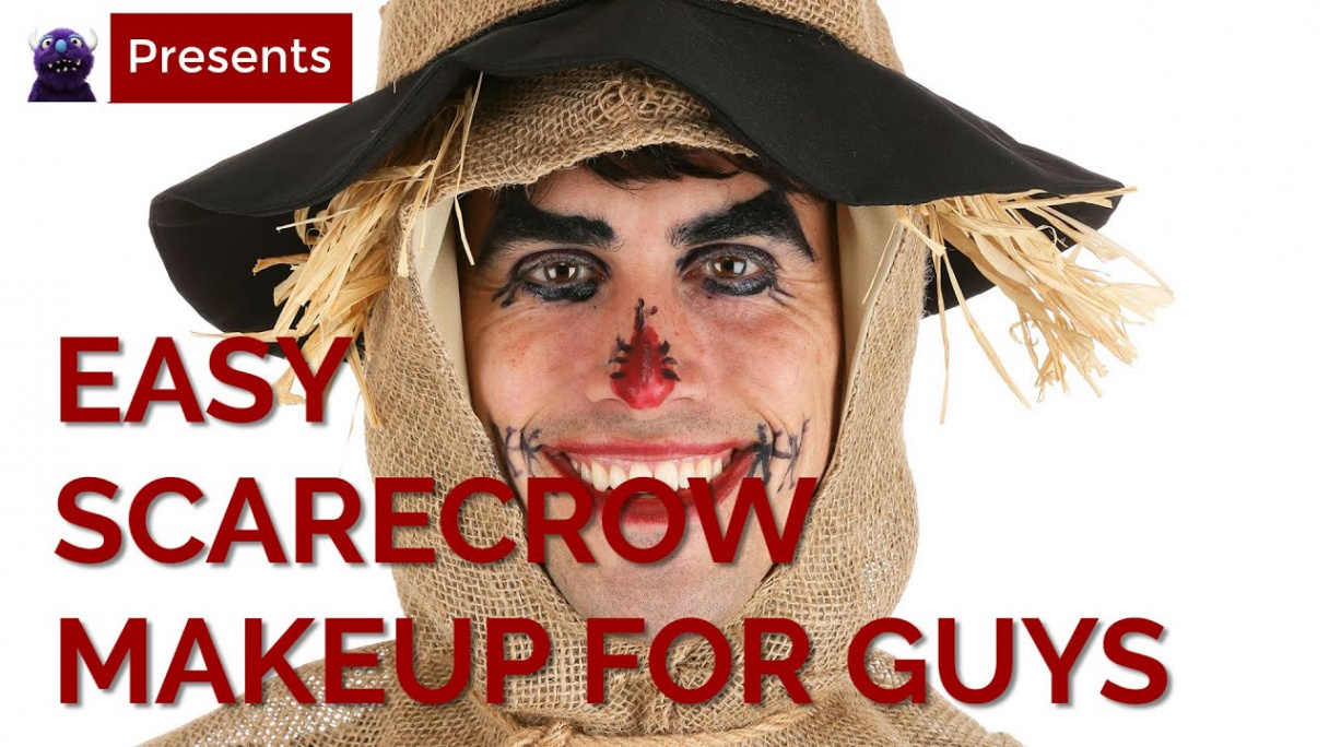 Easy Scarecrow Makeup Tutorial for Guys