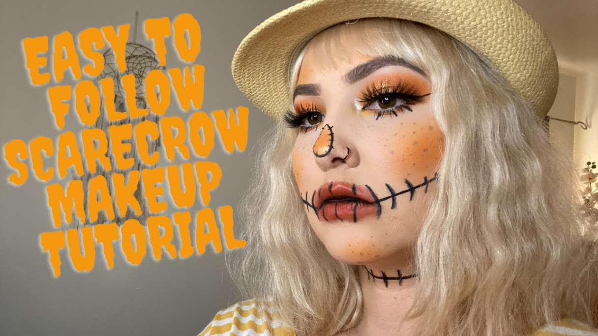 EASY SCARECROW MAKEUP TUTORIAL / HALLOWEEN  PART