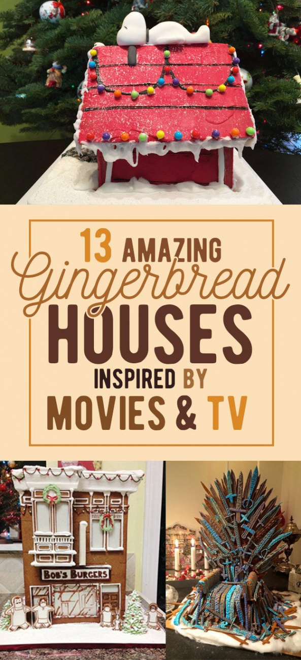 Epic Gingerbread Houses Inspired By Your Favorite Movie And TV