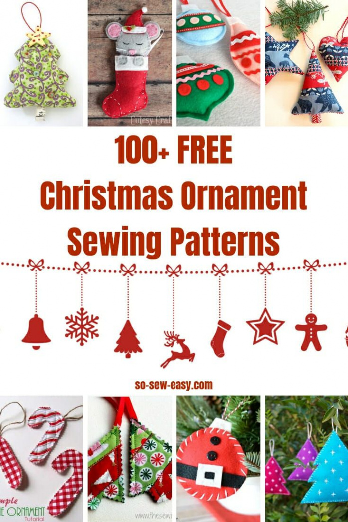 + Festive Christmas Ornament Sewing Patterns to Inspire Your