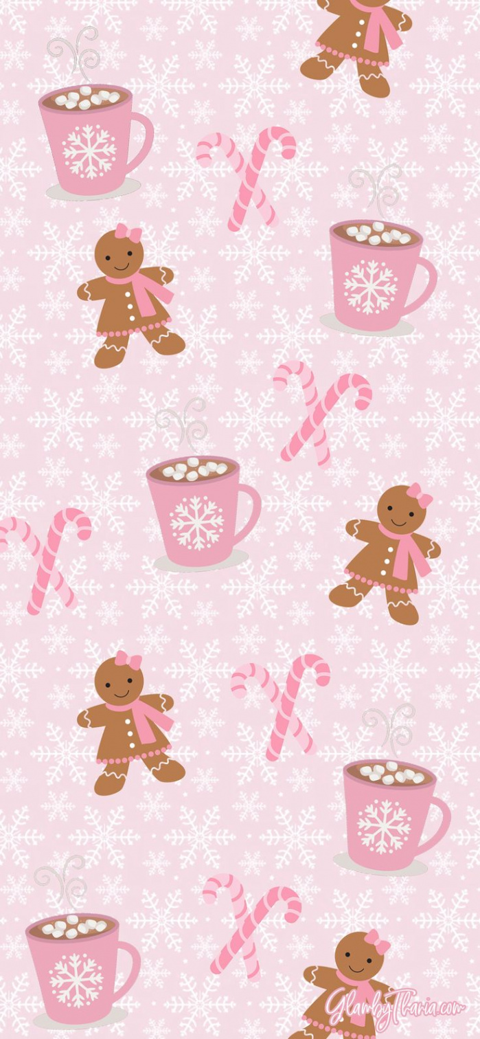 Festive Pink Christmas Phone Wallpapers to Brighten Your Season
