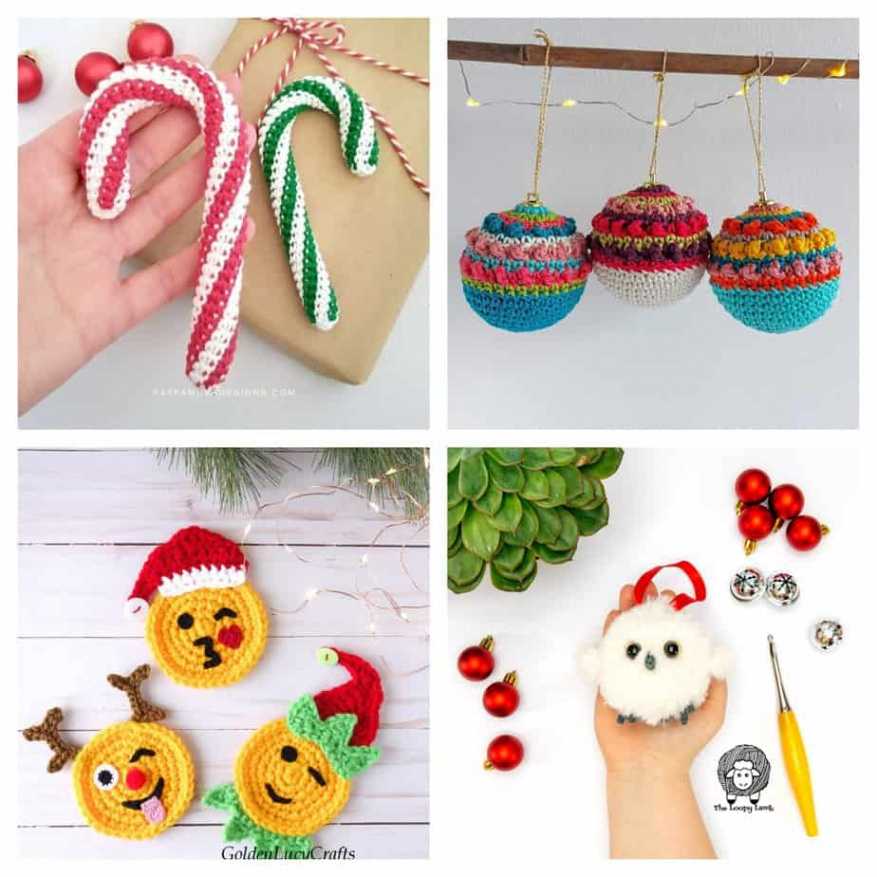 Free Crochet Patterns for Christmas Ornaments - Annie Design