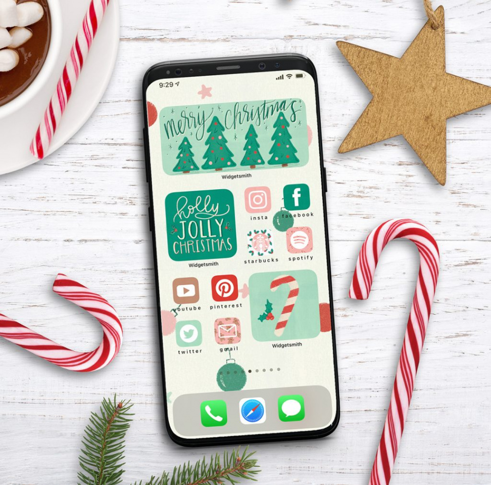 FREE iOS Christmas Aesthetic Widget and App Icons