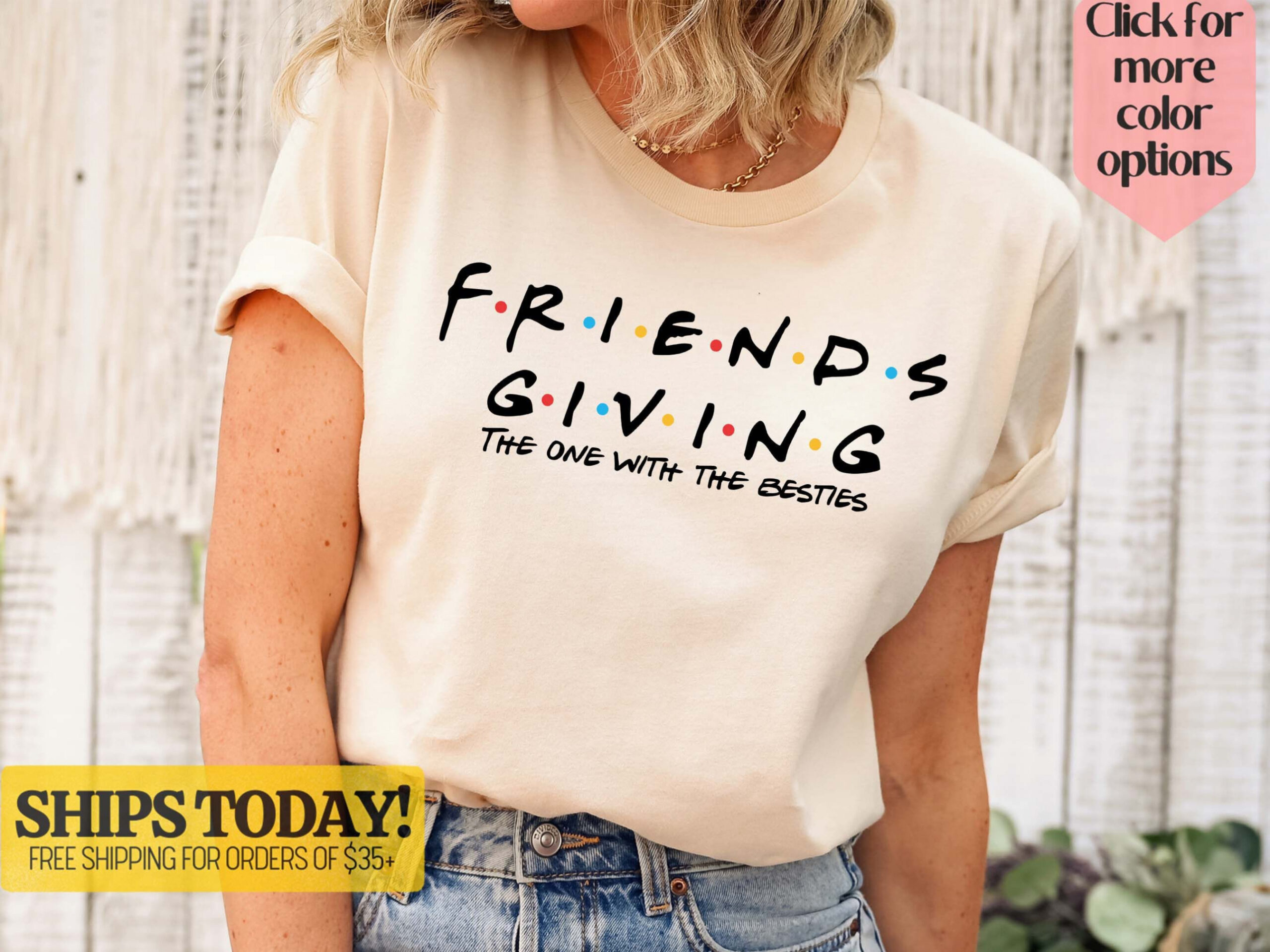 Friendsgiving Party Shirt Cute Thanksgiving Dinner Tee for - Etsy