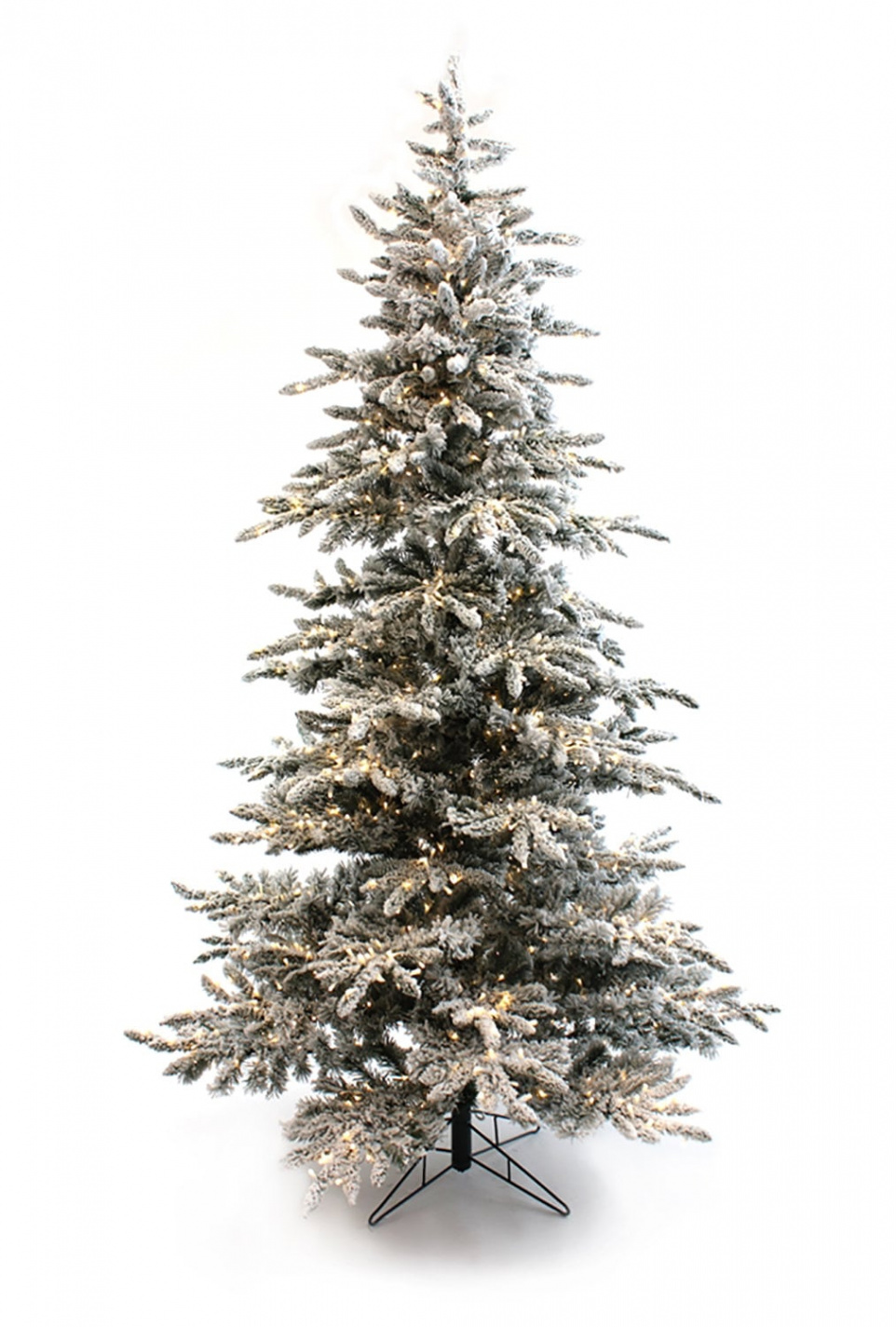 ft Pre-lit Slim Flocked Christmas Tree w/ Clear 20 LED Dia - Etsy