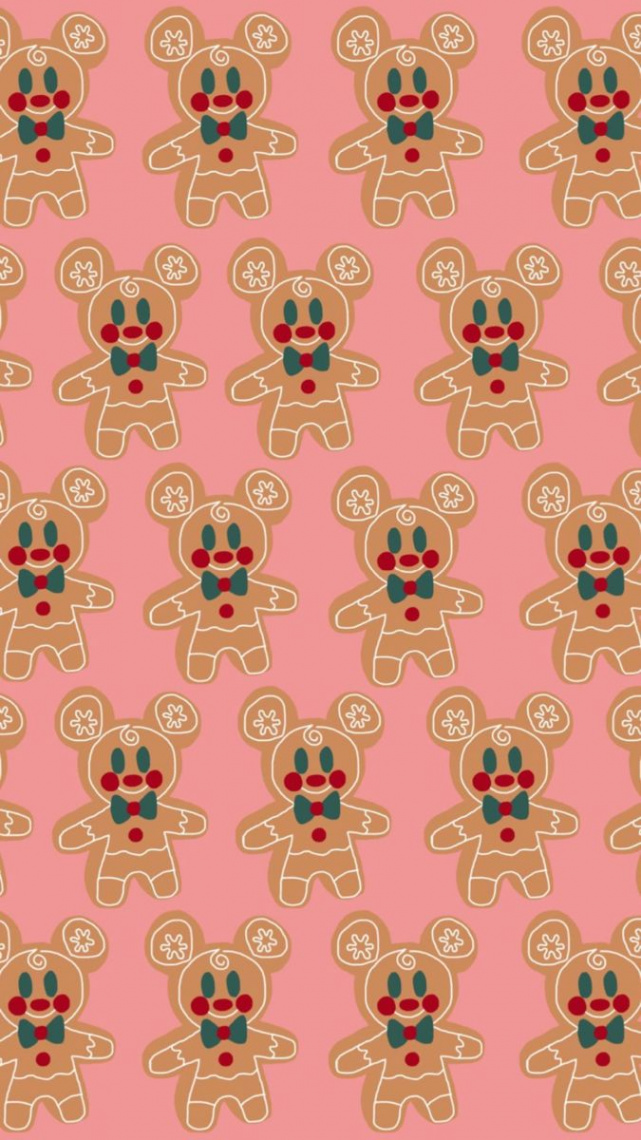 Gingerbread Mickey  Disney phone wallpaper, Cute christmas