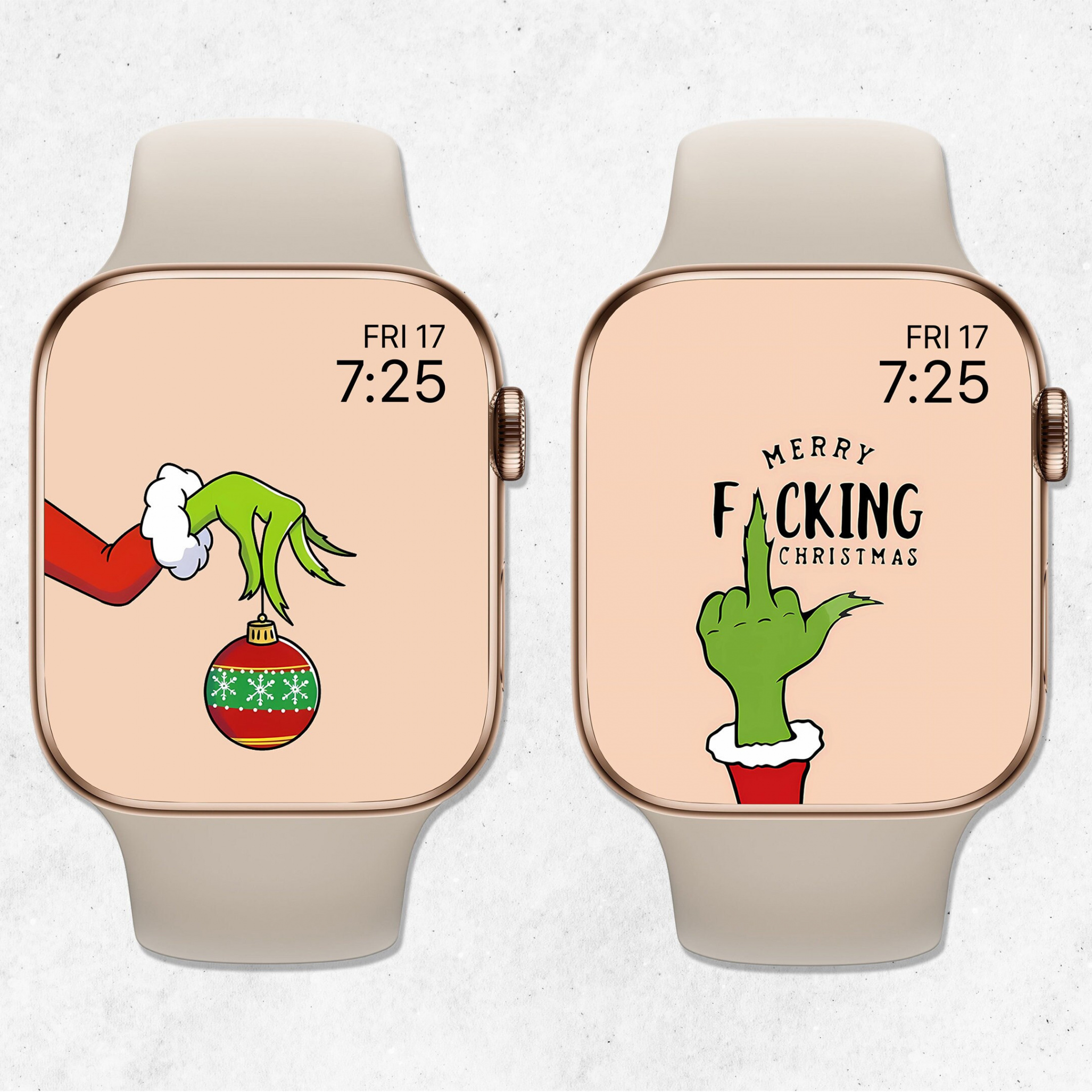 Grinch Apple Watch Wallpaper Bundle Festlicher Smartwatch - Etsy