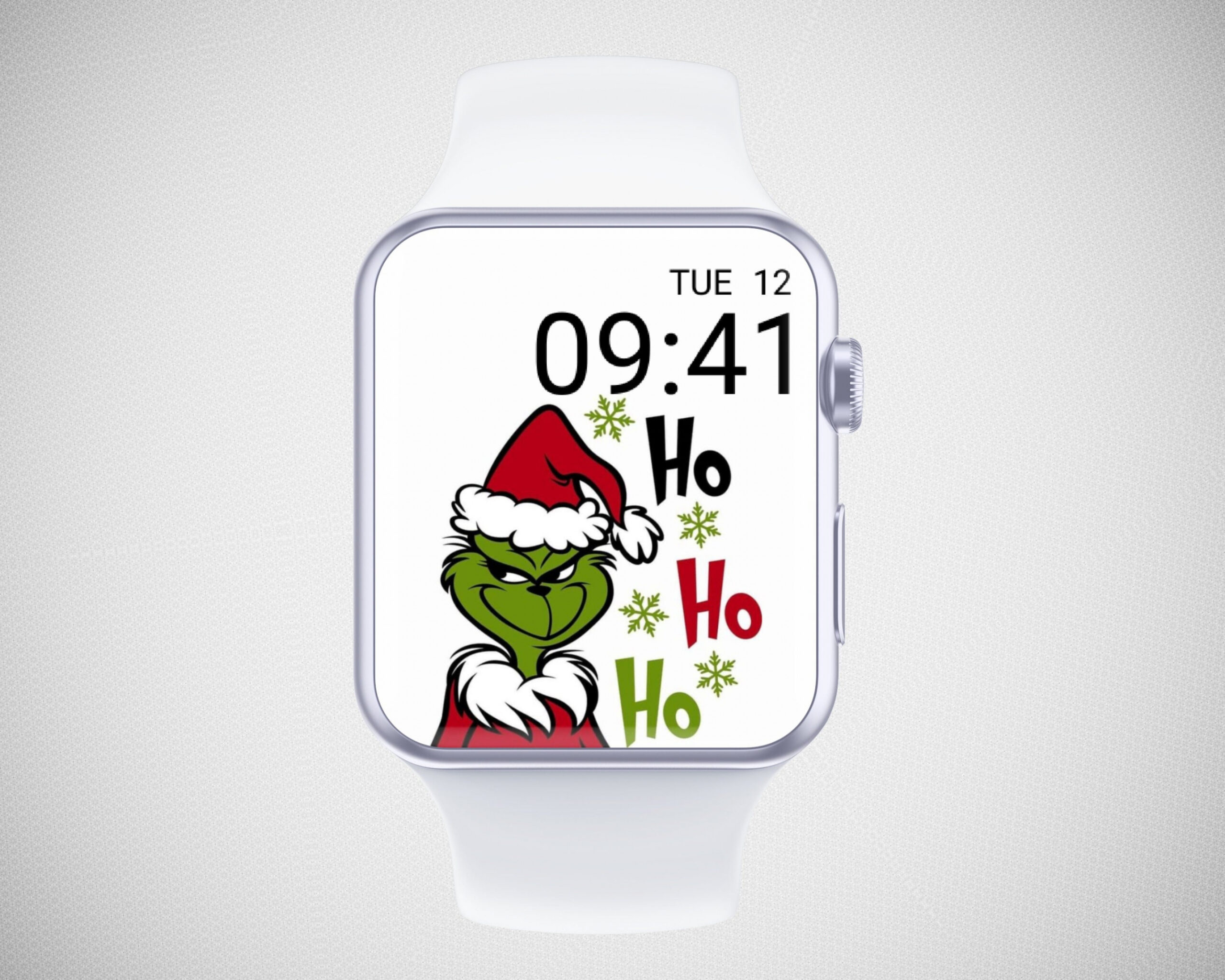 Grinch Apple Watch Wallpaper, festlicher Smartwatch-Hintergrund
