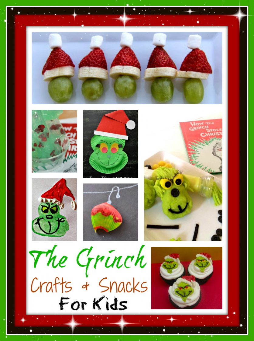 Grinch Crafts and Snacks  Mrs
