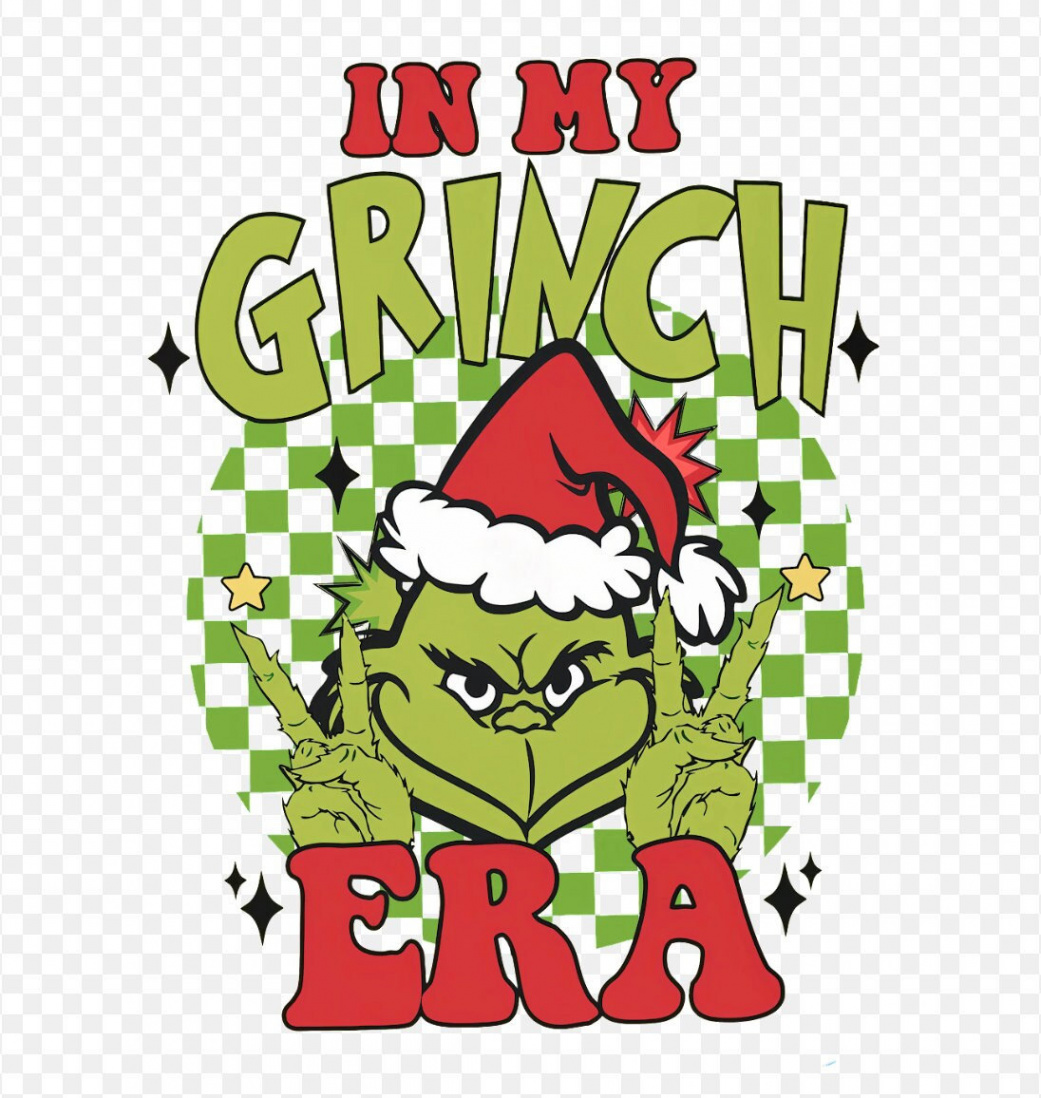 Grinch, in My Grinch Era PNG File - Etsy