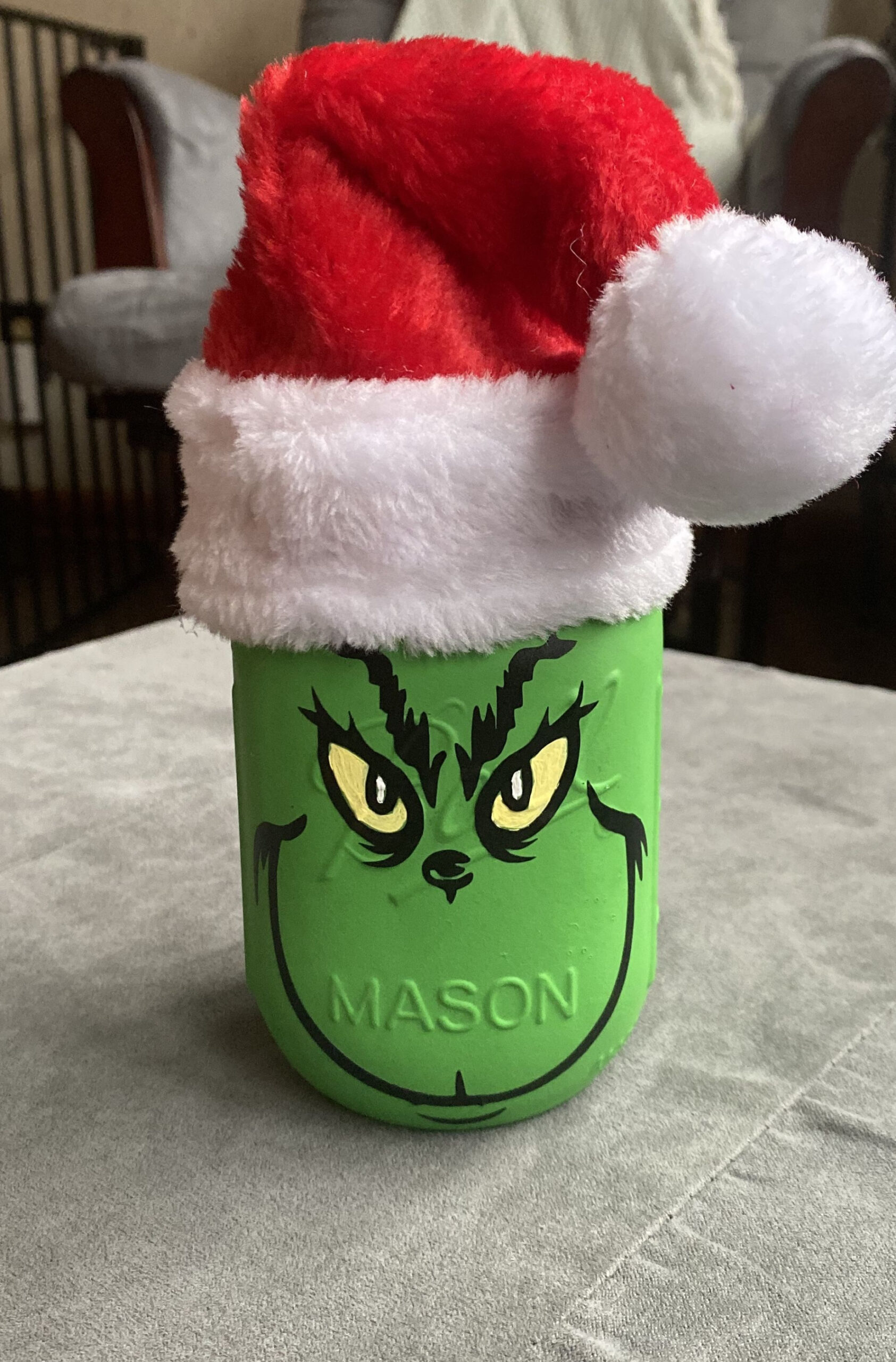 Grinch mason jar Christmas decor  Christmas jars, Christmas mason