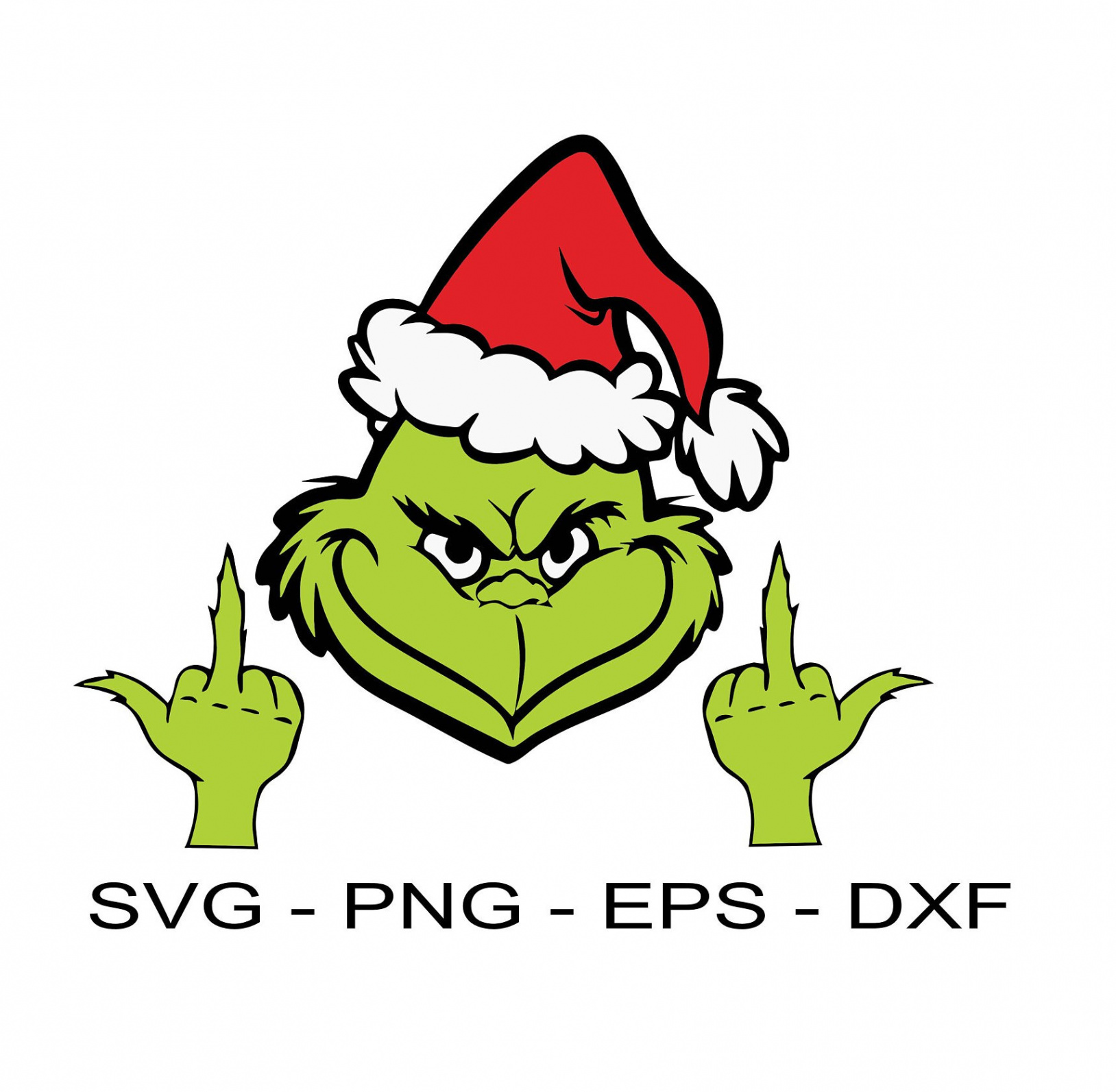 Grinch Middle Finger - Etsy