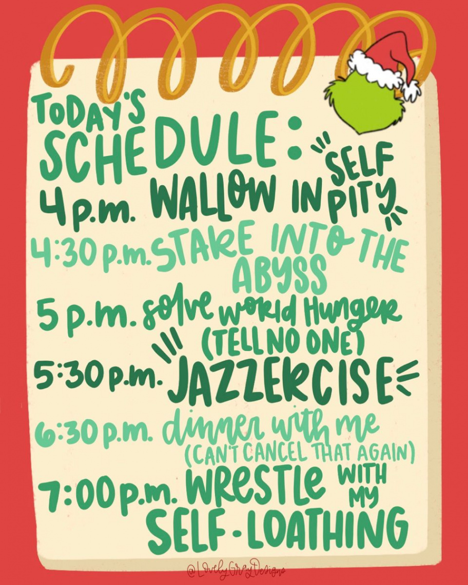 Grinch Schedule  Words, Aesthetic backgrounds, Grinch