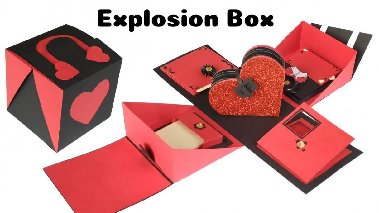 Explosion Box Ideas For Boyfriend Valentines Day Diy Christmas Gifts