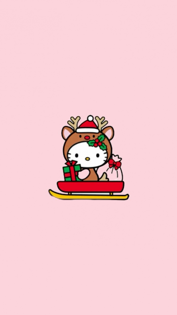 hello kitty christmas widget in   Hello kitty wallpaper