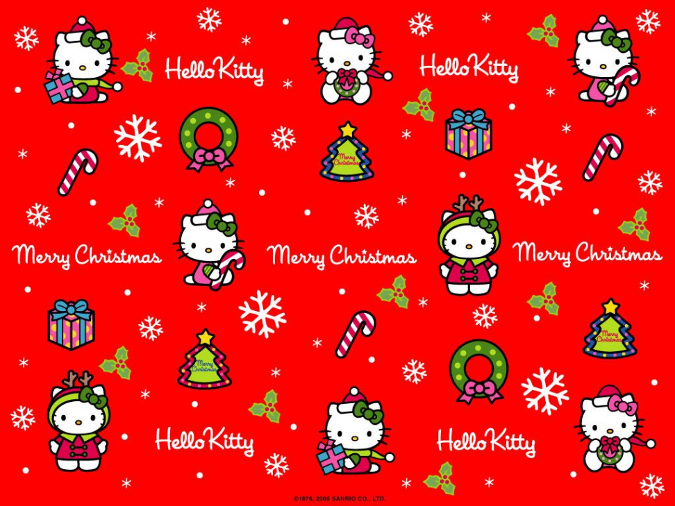 hello kitty  Hello kitty christmas, Hello kitty backgrounds