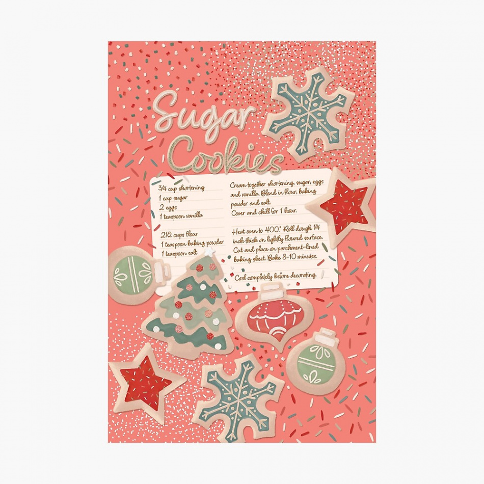 "Holiday Sugar Cookie Recipe" Poster for Sale by KatrinaJeanC