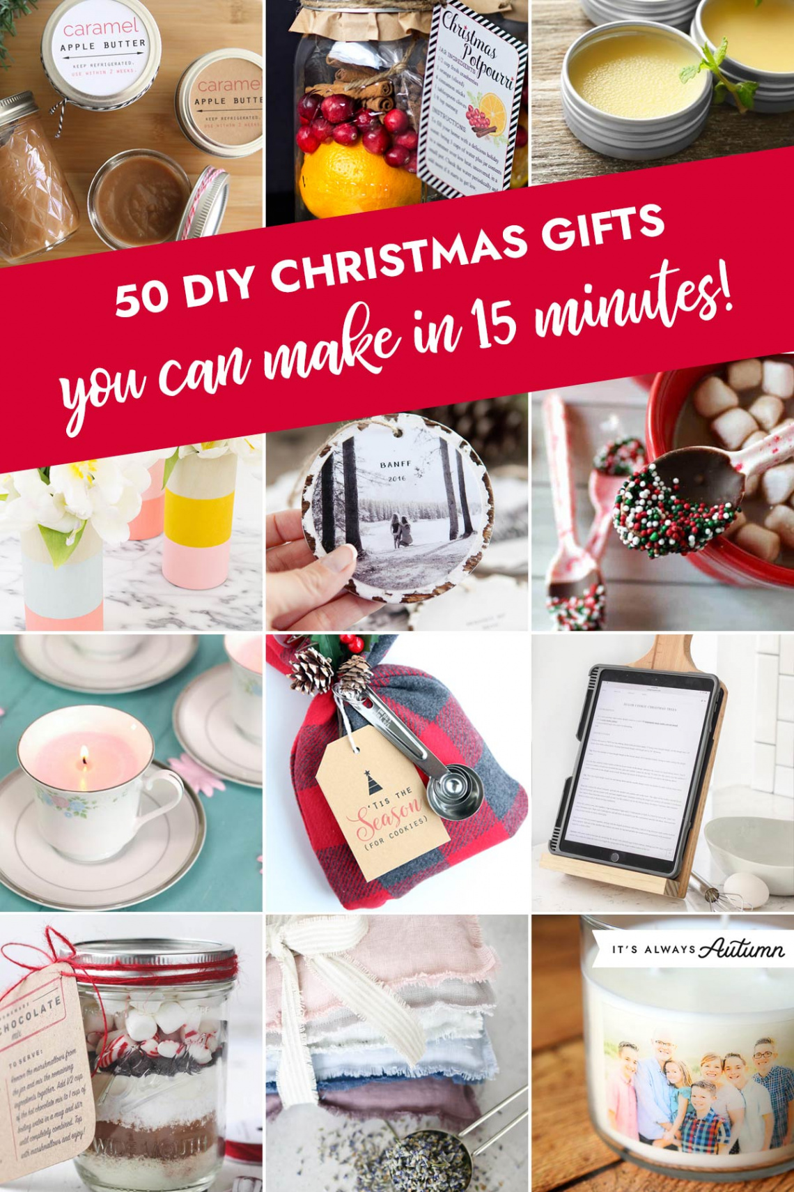 Homemade Christmas gifts  minutes! - It