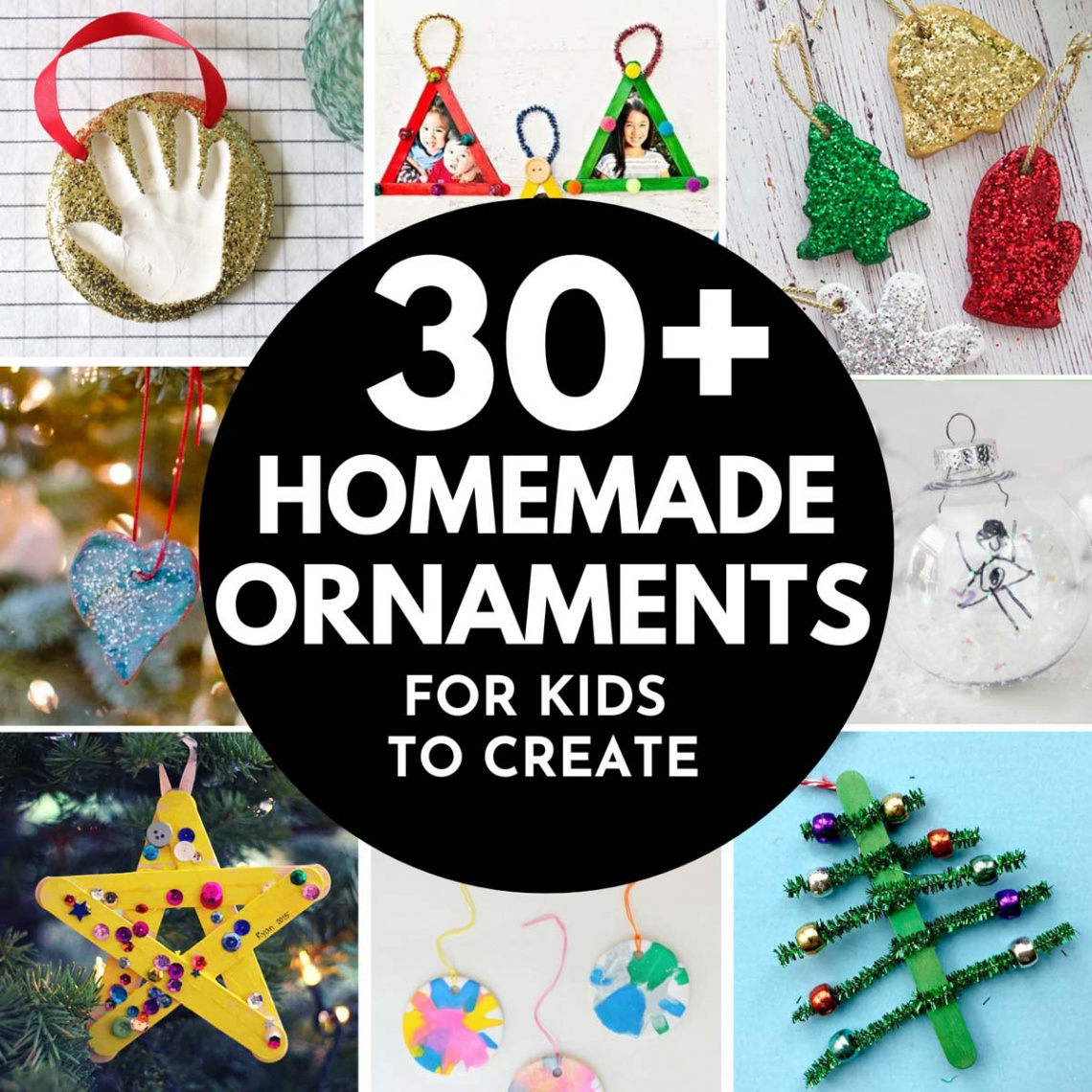 Homemade Christmas Ornaments for Kids - Busy Toddler