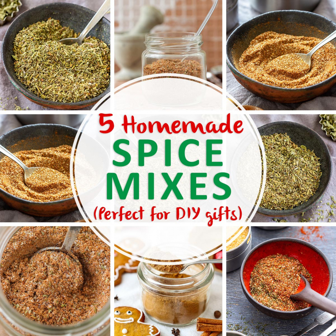 Homemade Spice Mixes (Perfect for DIY Gifts) - Happy Foods Tube