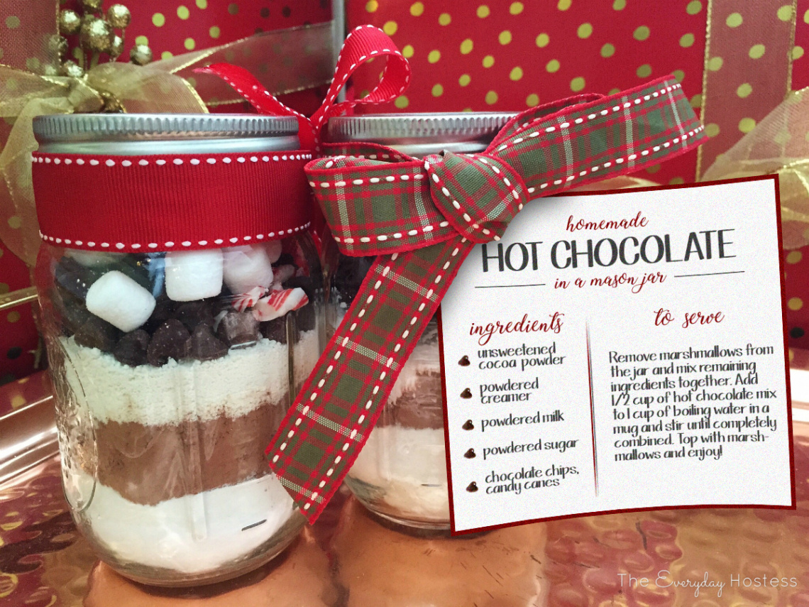 Hot Chocolate Mason Jars