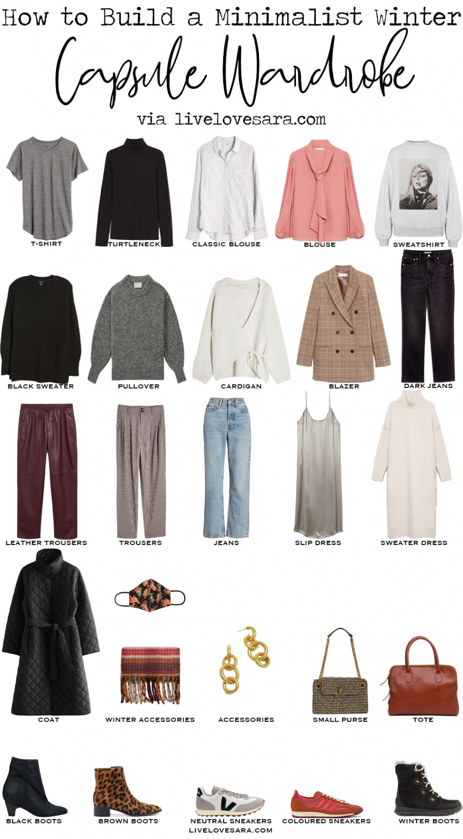 How to Build a Minimalist Capsule Wardrobe for Winter - livelovesara