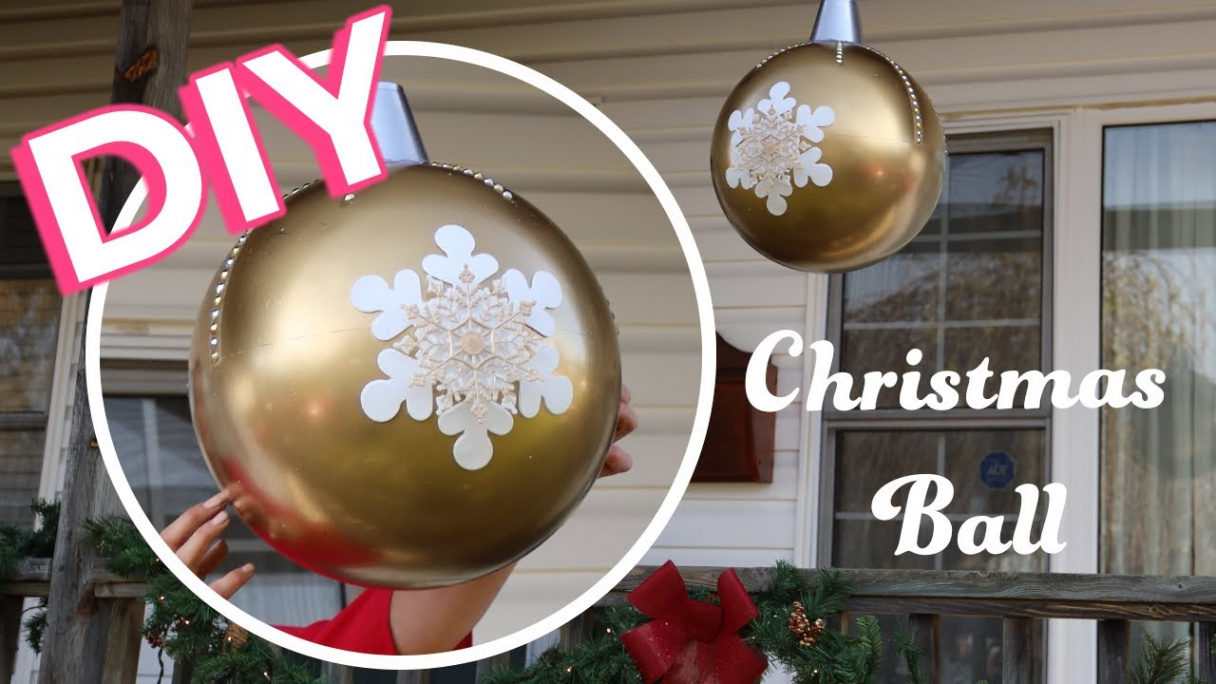How To Make A Giant Christmas Ball  DIY Christmas Decor