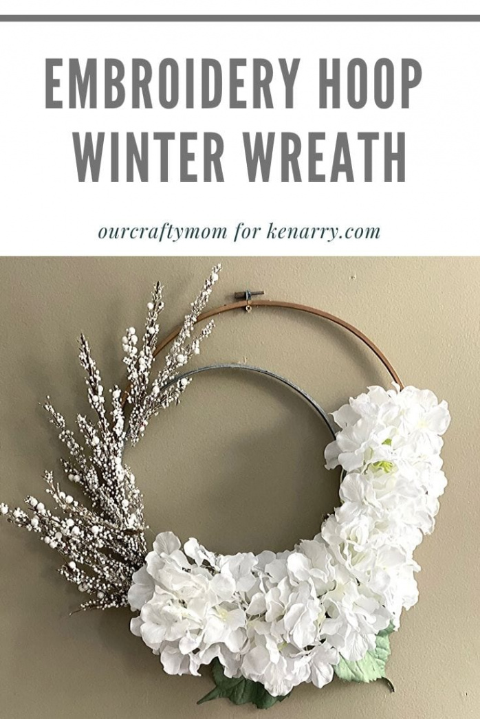 How To Make A Gorgeous DIY Embroidery Hoop Winter Wreath