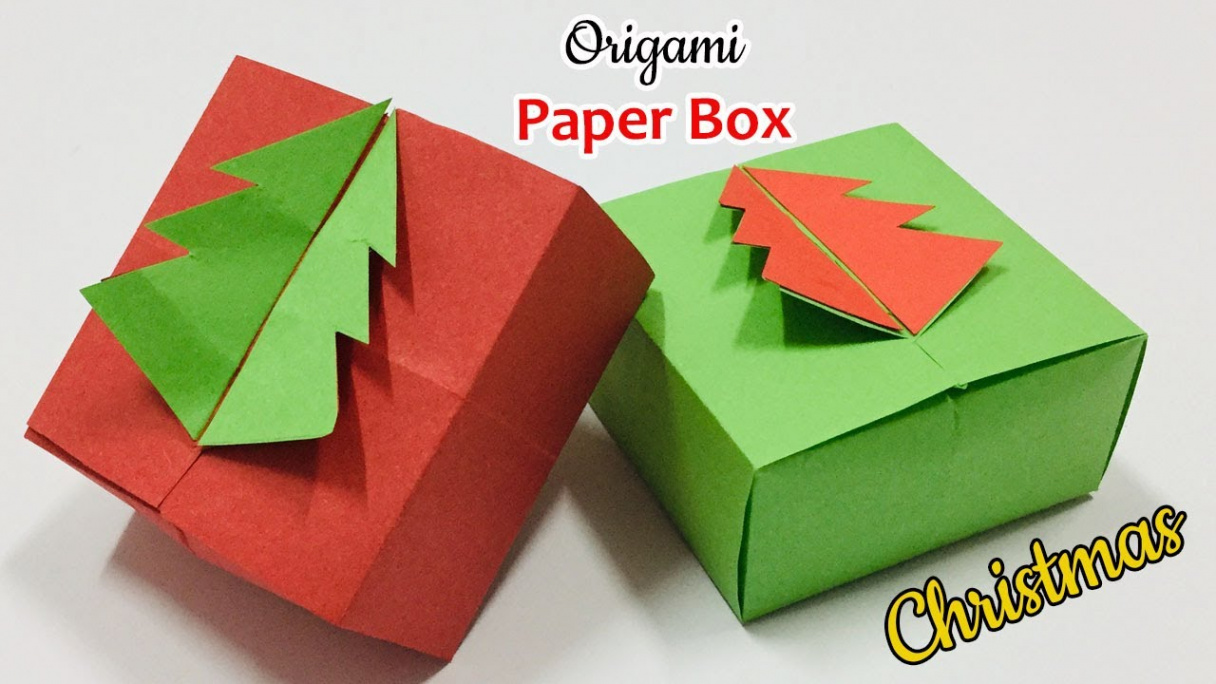 How to Make a Paper Gift Box For Christmas  Origami Paper Gift Box Ideas   DIY Paper Gift Box