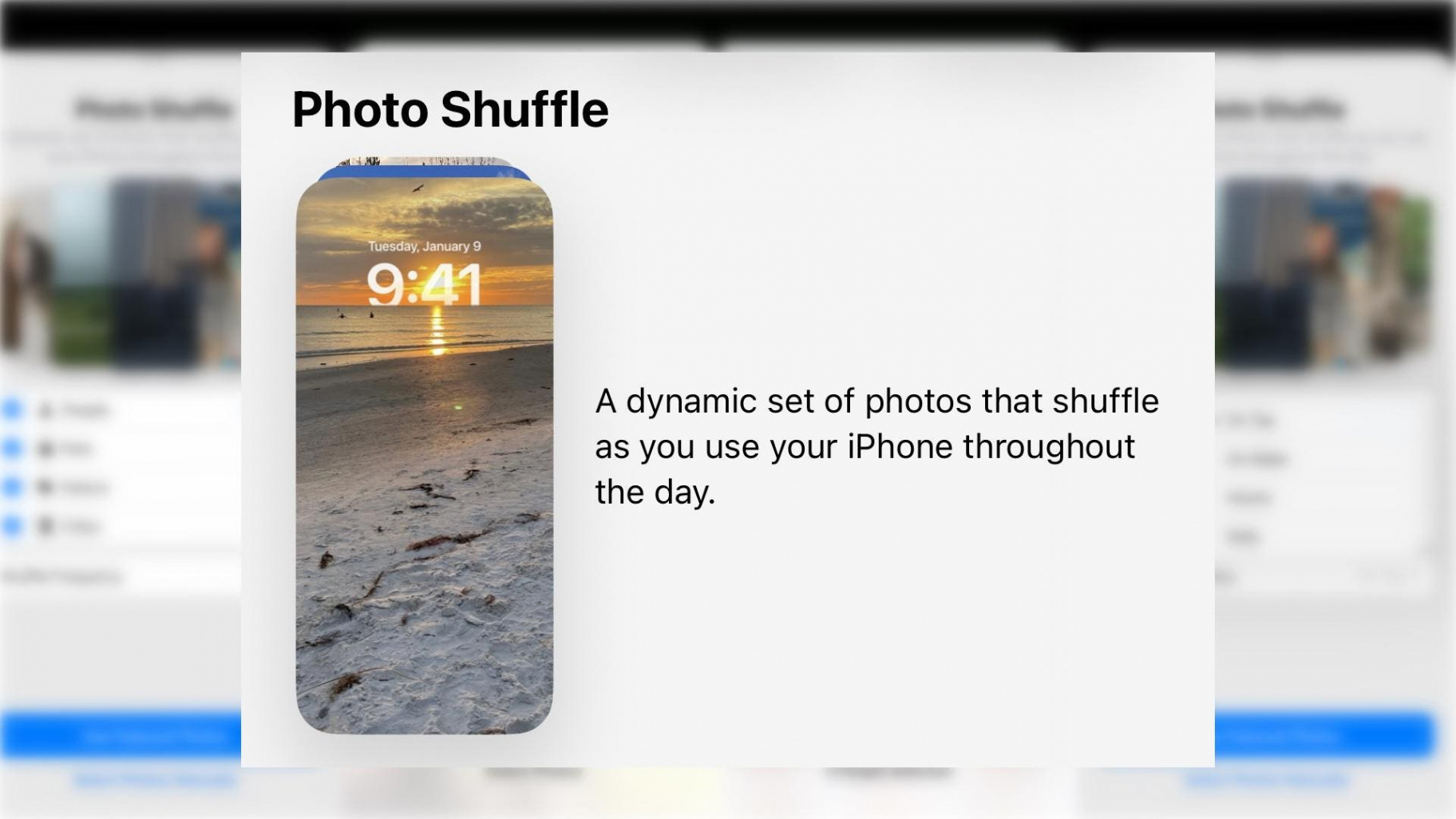 How To Use Photo Shuffle Wallpaper In iOS