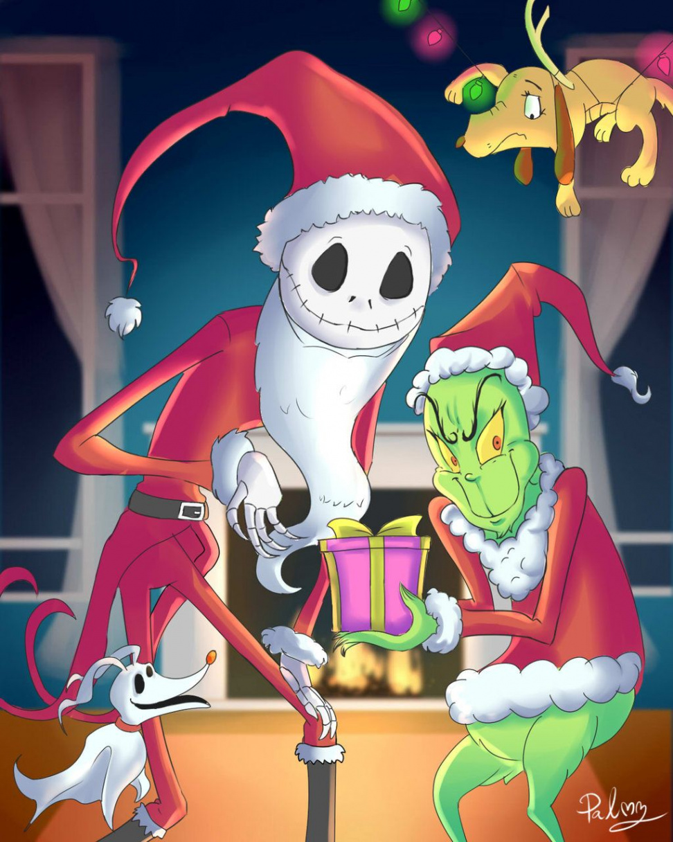 Image result for jack y el grinch  Nightmare before christmas