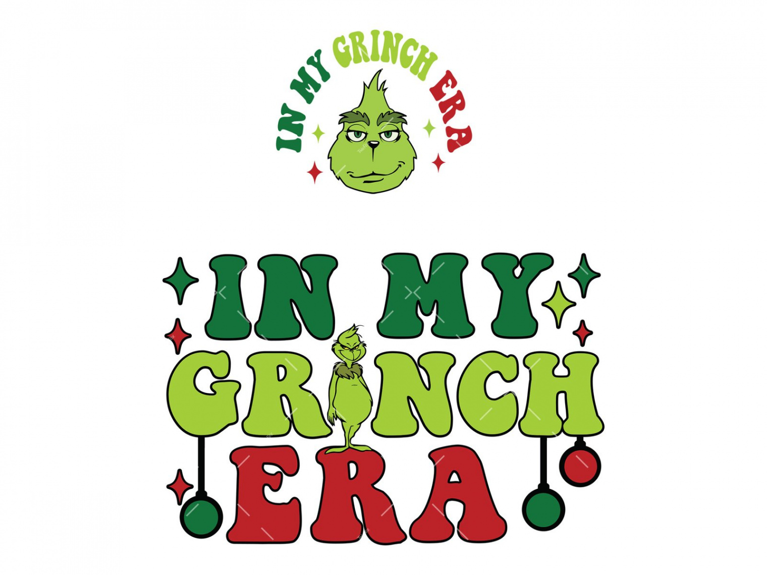 In My Grinch Era Svg, PNG, PDF, Christmas Era SVG, Grinch SVG