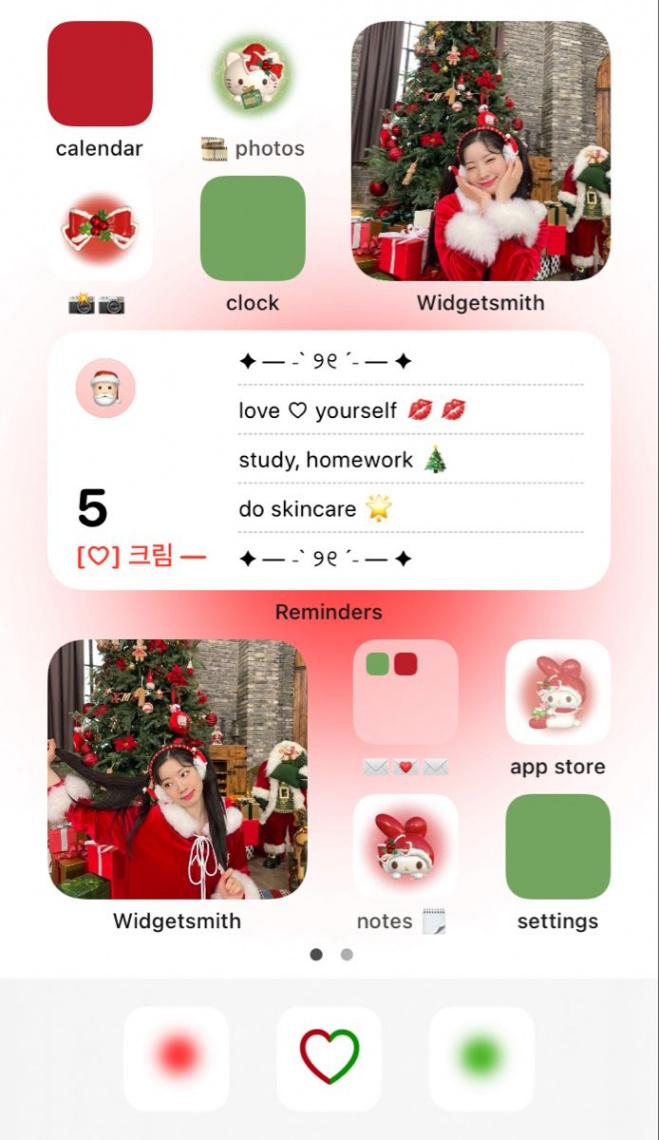 ios homescreen ♡ xmas theme  Iphone design, Iphone photo app