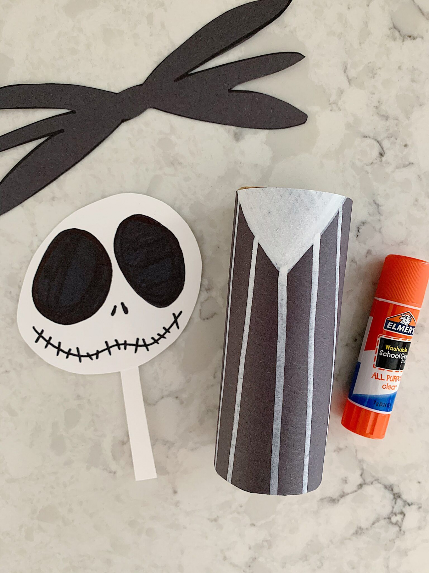 Jack Skellington Toilet Paper Roll Craft - Electric Mommy