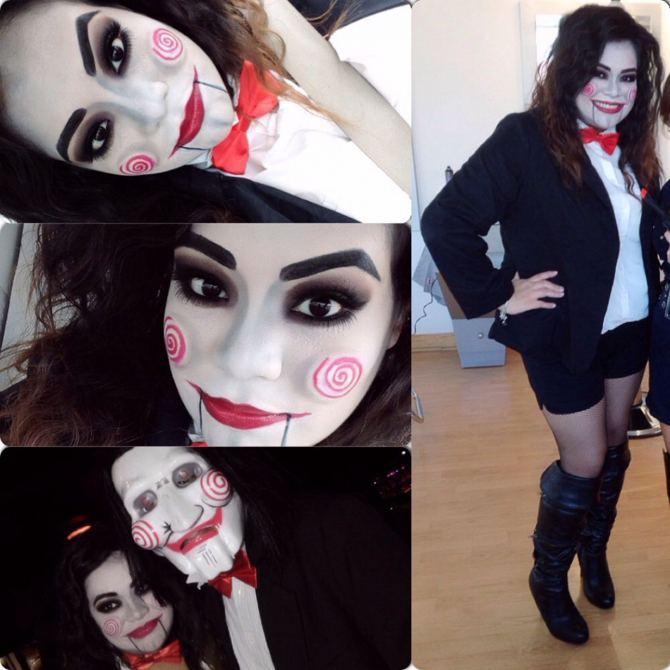 Jigsaw makeup   Diy halloween costumes for women, Halloween