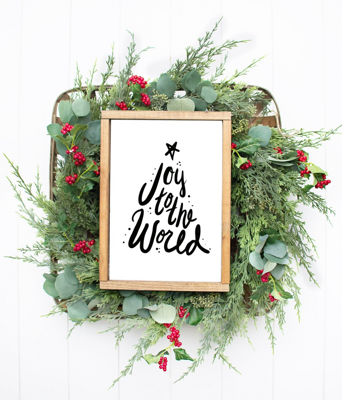 Joy To The World Free Christmas Printable and SVG - Weekend Craft