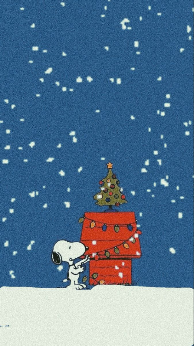 Joyful Snoopy Christmas Wallpaper