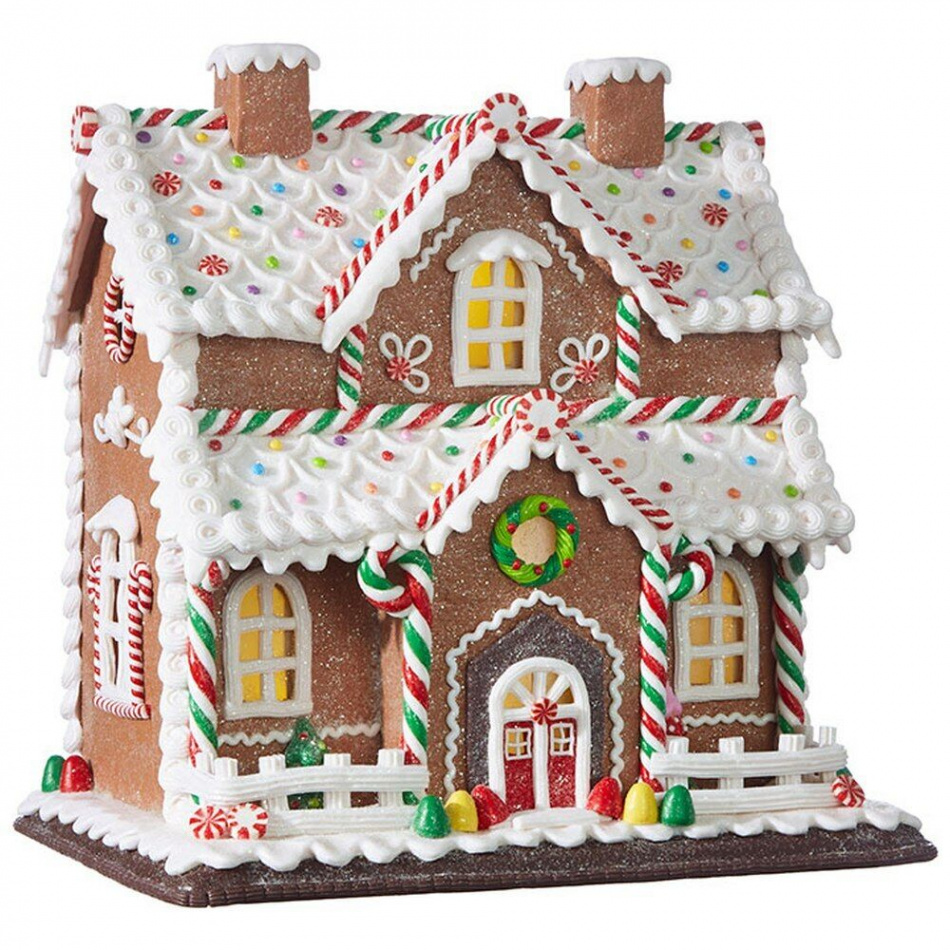 " LED Gingerbread Candy House – The Christmas Palace