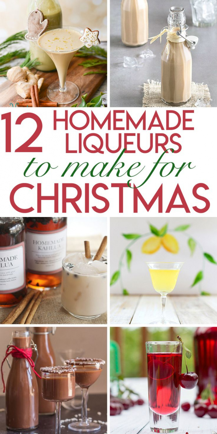 liqueurs to make and give as Christmas gifts