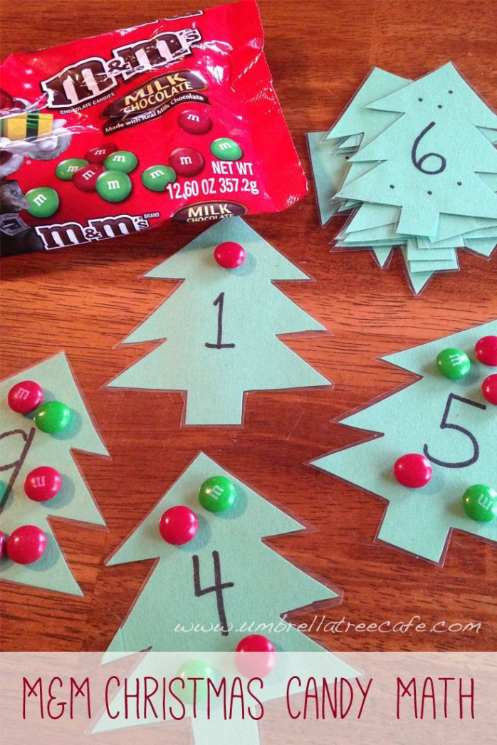 M&M Christmas Tree Math Activity - Amy Pessolano  Christmas