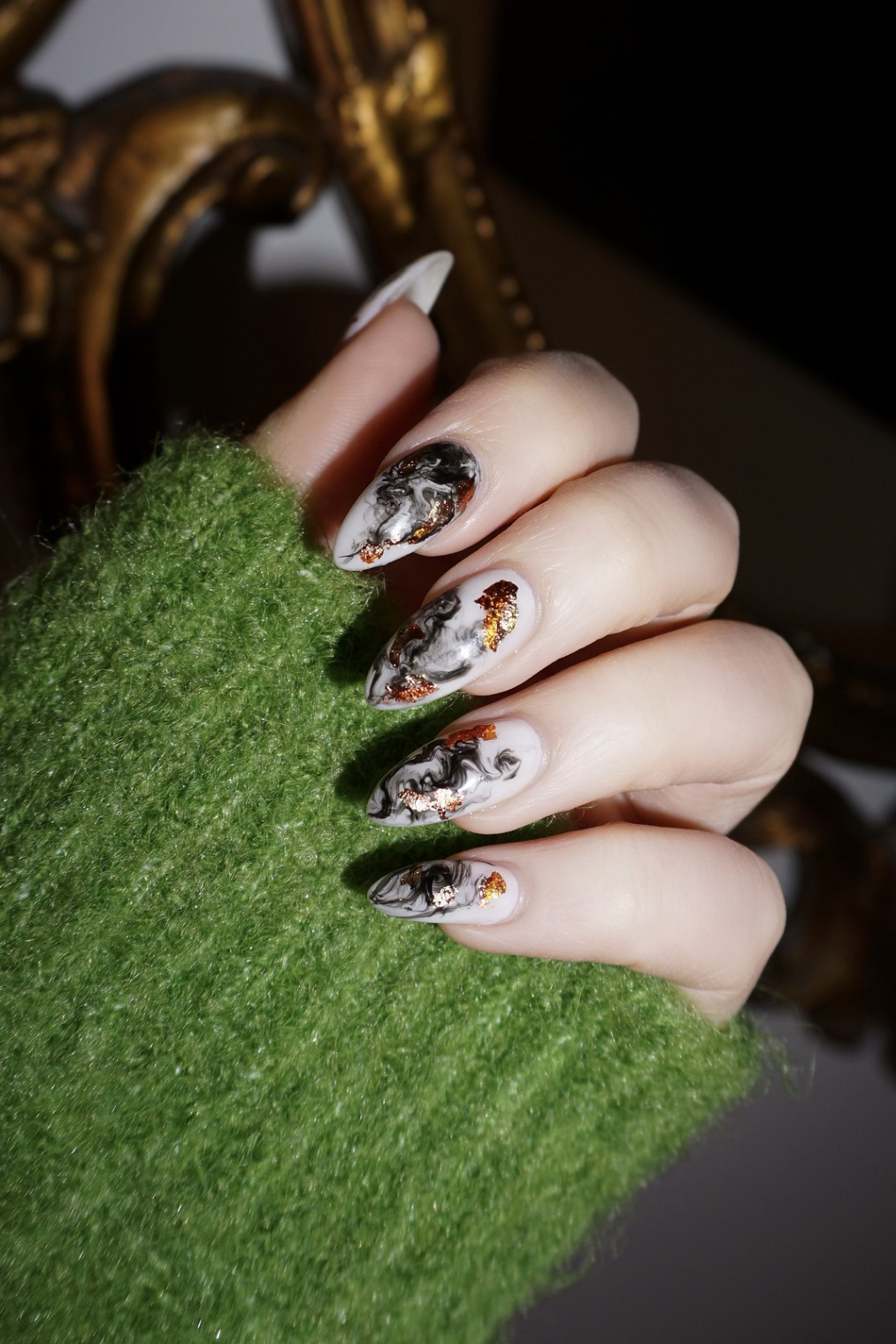 Manicure of the Month: Smoke Marble Nails - living after midnite