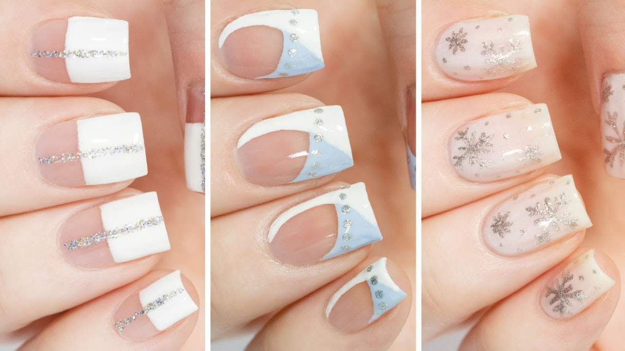 Minimalistic Nail Art   Fun & Easy Winter Nail Design Compilation!